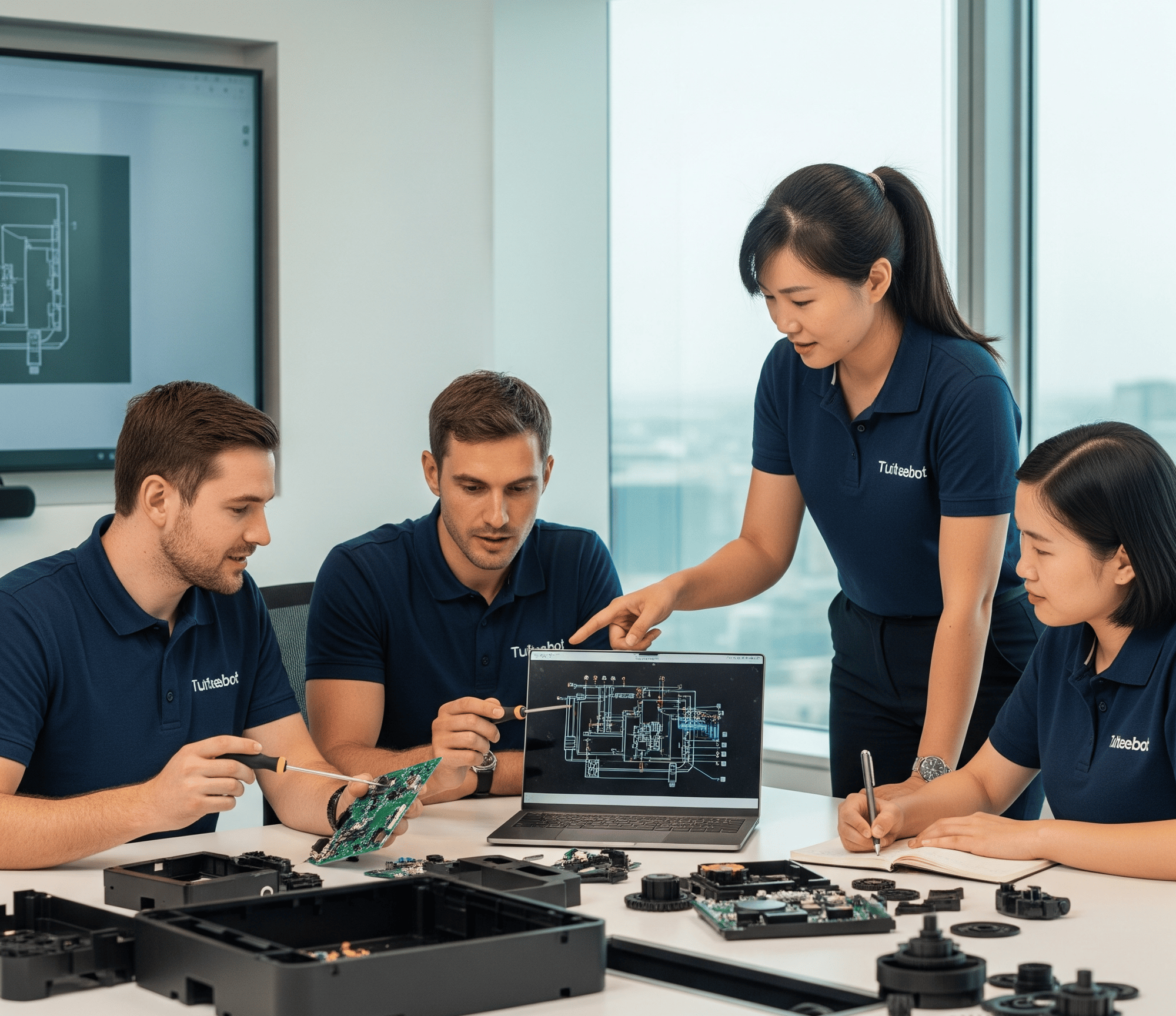 Team With Printer Parts